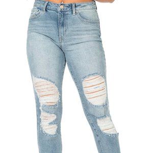 New York Rewash Brand Los Angeles Super High Rise Mom Jeans